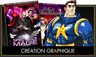 Création graphique : Flyers, Mascottes, Bannières web...