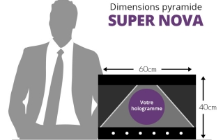 Tailles et dimensions de la pyramide SUPER NOVA