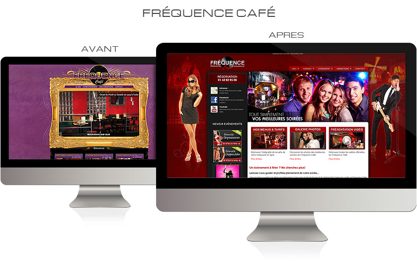 Refonte graphique site web Fréquence Café