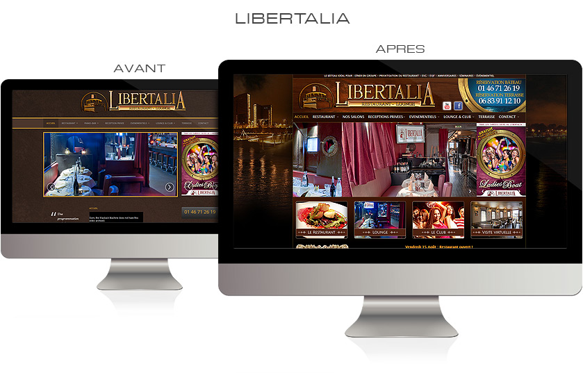 Refonte graphique site web Le Libertalia