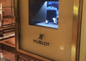 Animation holographique Hublot au palace Meurice Paris