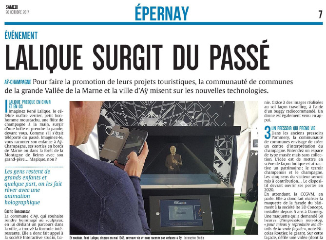 Article dans le journal La Voix du Nord