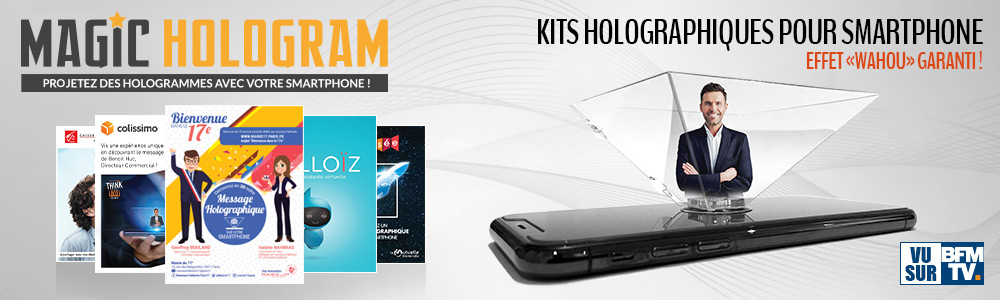 Magic Hologram : Pyramides holographiques pour smartphone