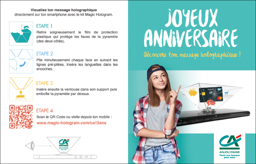 Leaflet Magic Hologram Crédit Agricole