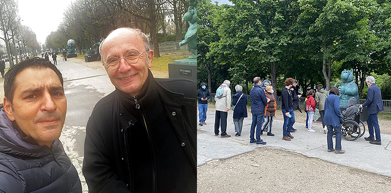 Les sculptures de Geluck sur les Champs Elysées