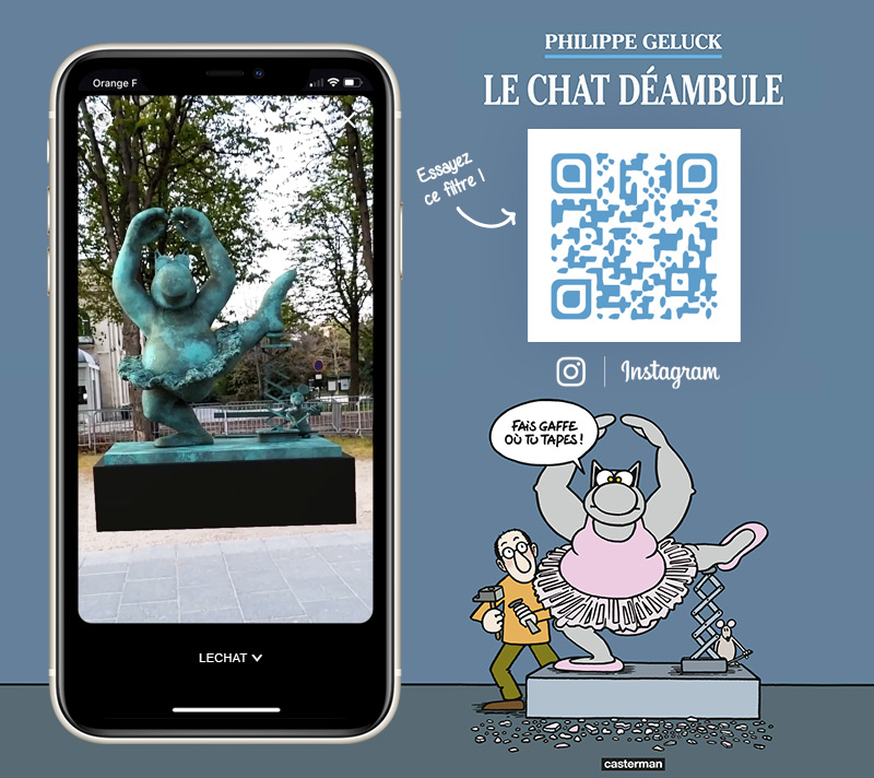 Essayer le filtre en AR du Chat de Geluck