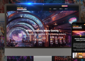 Création du site web de FortunaLabz – Agence créative spécialisée casino & gaming