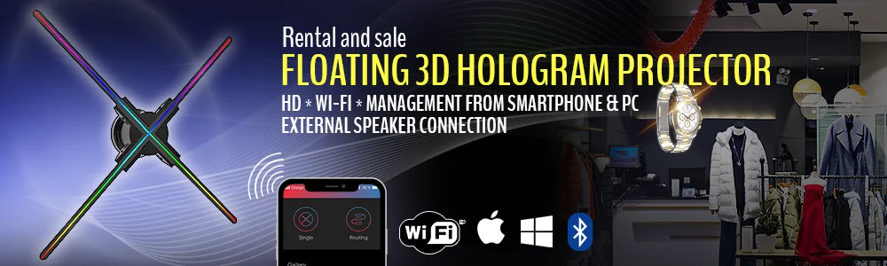 3D Floating hologram projector