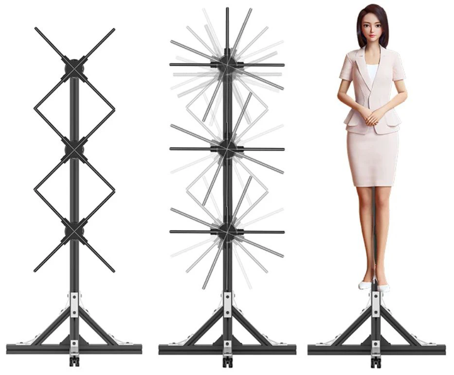 Hélice holographiques taille humaine hologramme Hélice holographiques taille humaine hologramme