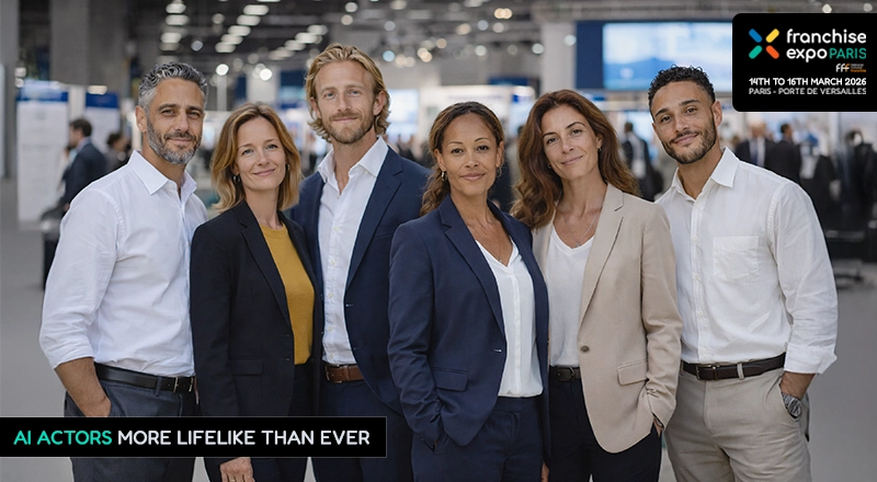 Franchise Expo 2026: Designing innovative communication using AI actors or avatars generated with artificial intelligence.