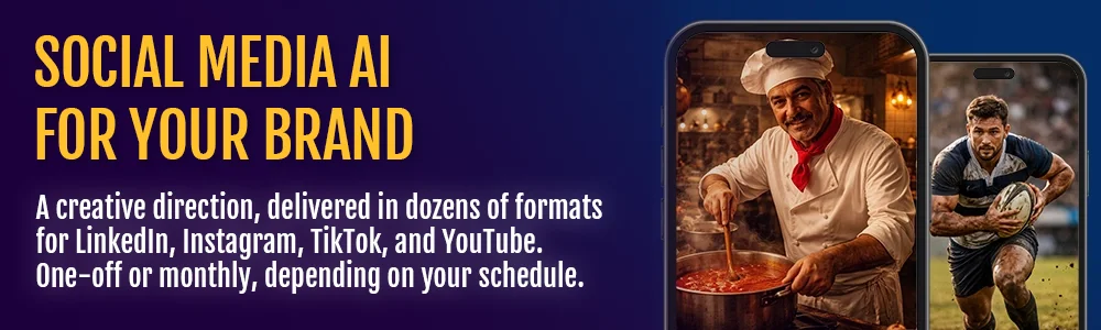 AI social media content creation for your brand - Interactive Studio