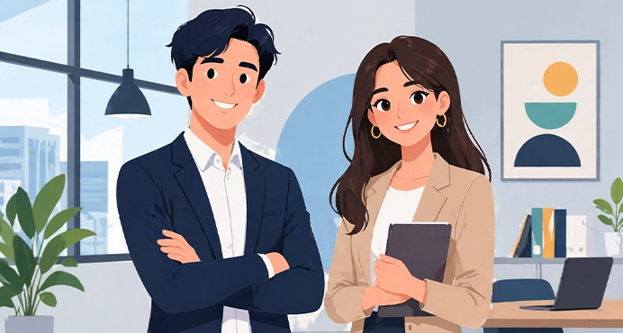 Avatar IA style Cartoon Corporate