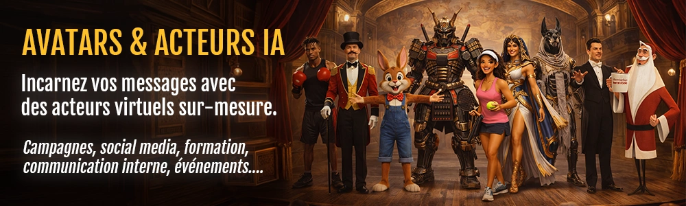 Avatars IA et acteurs virtuels pour entreprise - Interactive Studio