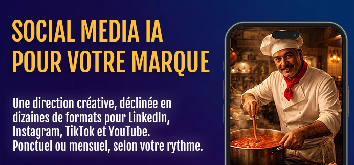 Création de contenus Social Media IA pour votre marque