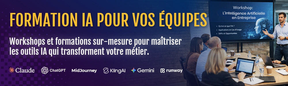 Formation et workshop IA en entreprise : maîtrisez les IA génératives