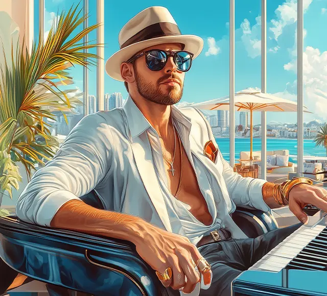 Musique IA Miami Neon Lounge