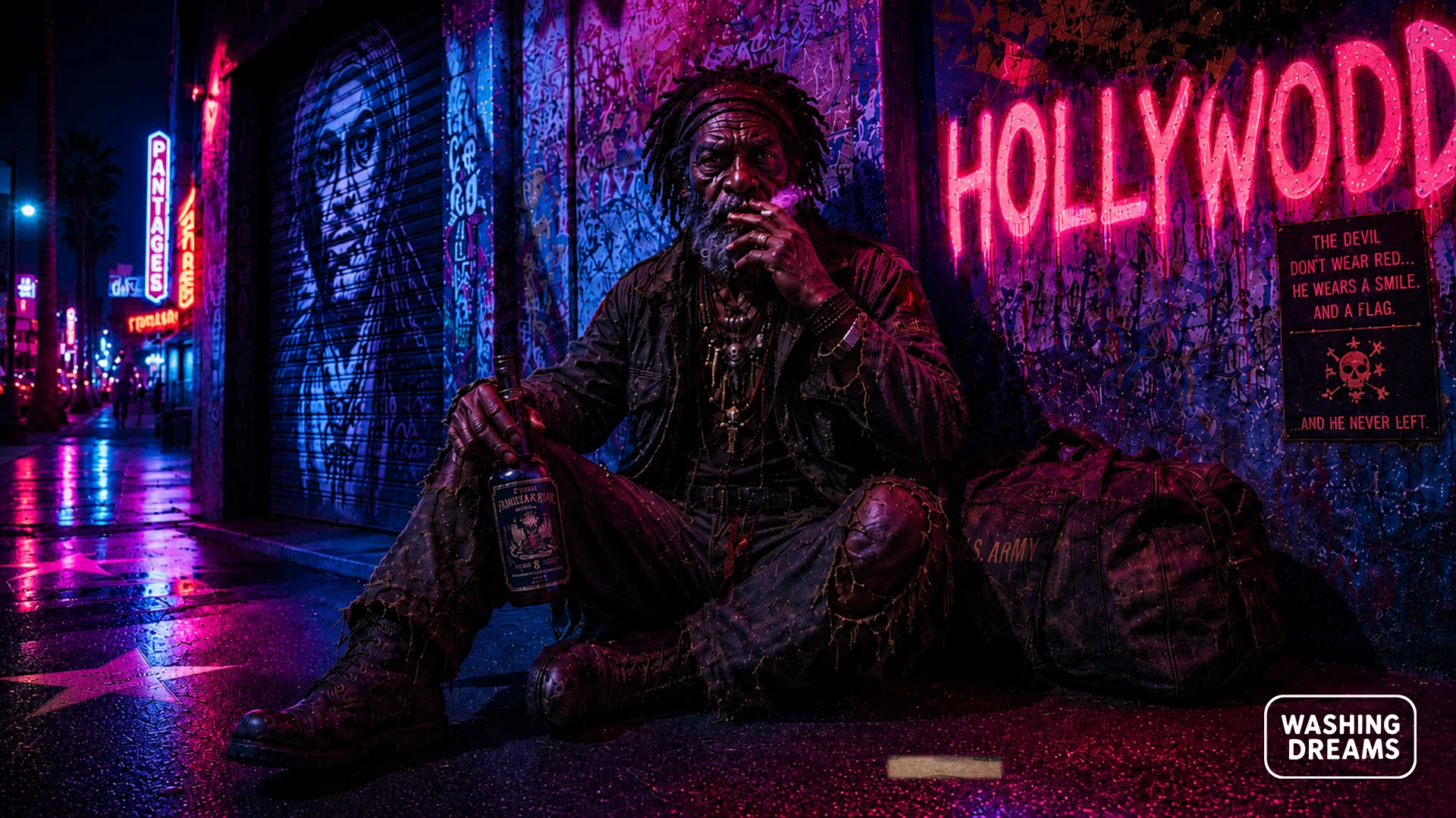 A veteran scarred by life, Marvin observes the world with a lucidity that few people understand.