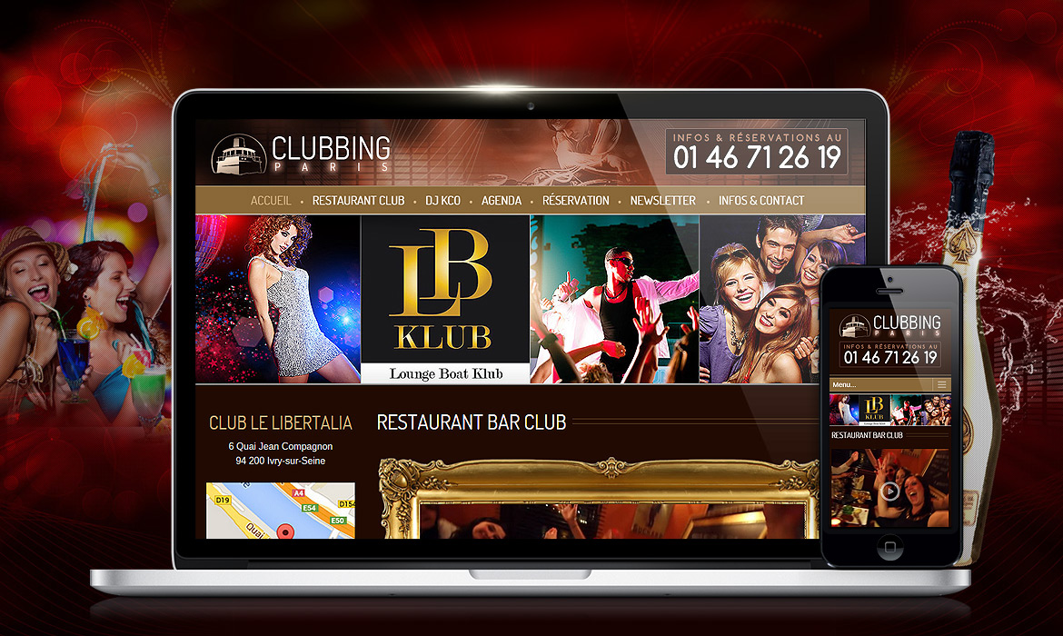 Clubbing-paris.fr : Site Wordpress Responsive SEO