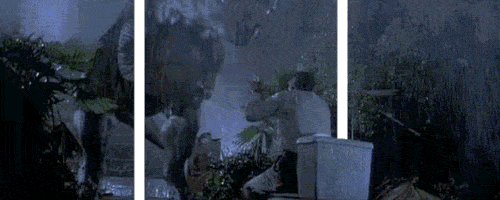 Jurassic-Park-3D-effect Gif Animé - illusion 3D