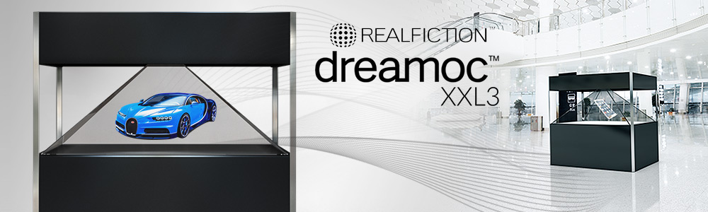 dreamoc-realfiction-xxl3-borne-holographique Vitrine holographique géante Dreamoc XXL3