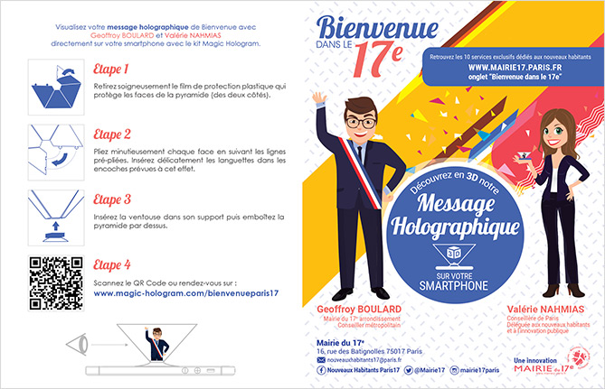 Kit holographique pour smartphone Magic Hologram Kit holographique pour smartphone Magic Hologram