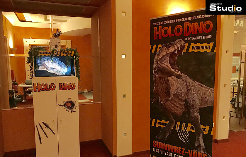 Expérience holographique dinosaures : HOLO DINO Expérience holographique dinosaures : HOLO DINO