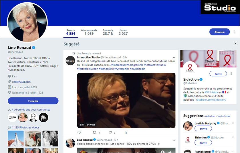 Retweet de Line Renaud Retweet de Line Renaud
