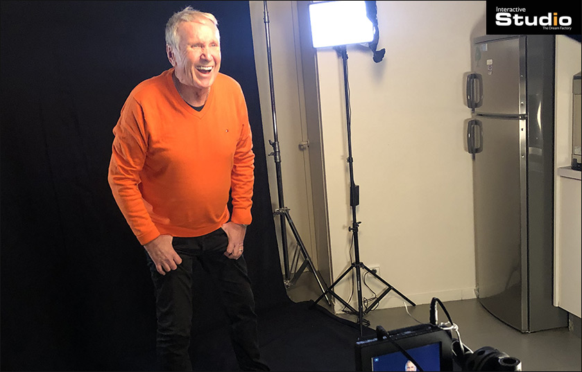 Tournage hologramme Yves Rénier Tournage hologramme Yves Rénier