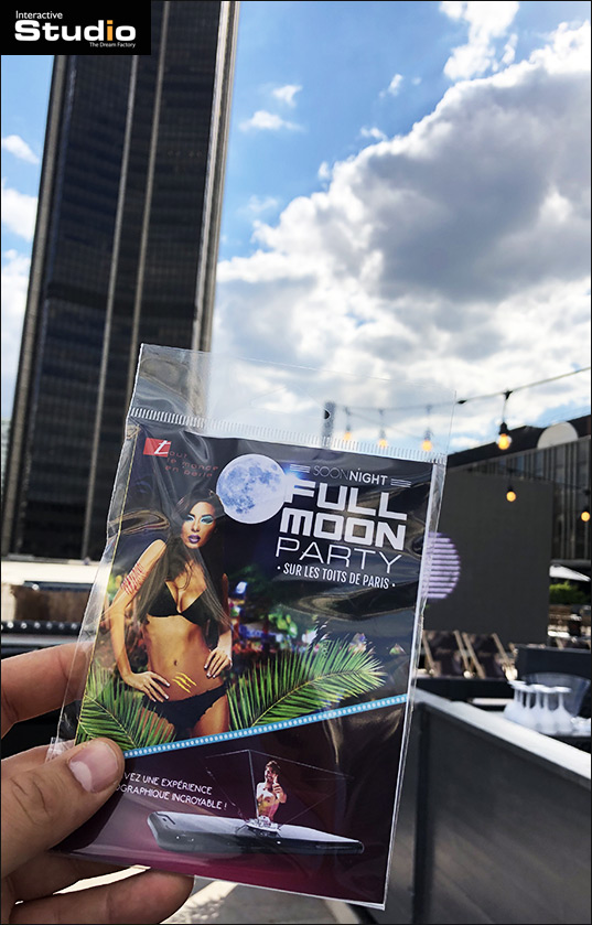 Kit pour smartphone Magic Hologram personnalisé pour la FullMoon / Fête de la Musique au TLMP Kit pour smartphone Magic Hologram personnalisé pour la FullMoon / Fête de la Musique au TLMP