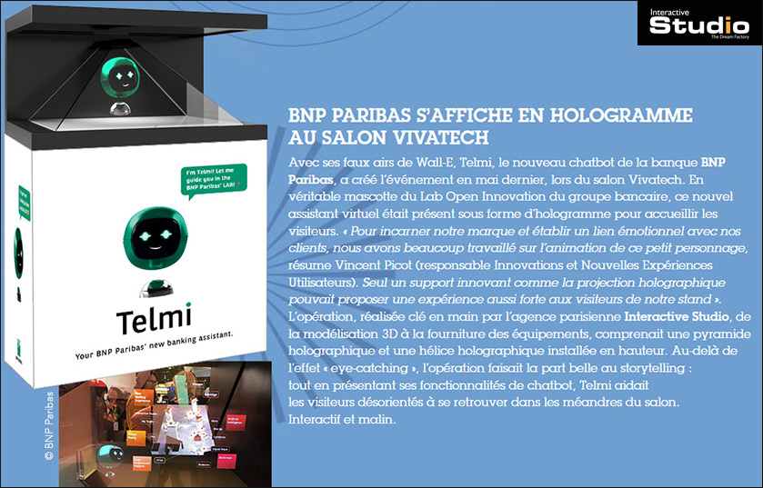 Article Presse : Industries Créatives / Interactive Studio