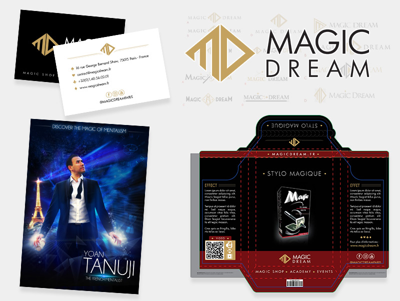 Création d’identité graphique pour Magic Dream Création d'identité graphique pour Magic Dream