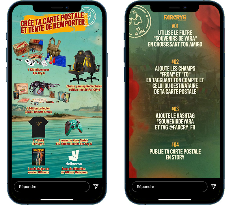 Mécanique virale jeu concours filtre Instagram Far Cry 6 Mécanique virale jeu concours filtre Instagram Far Cry 6