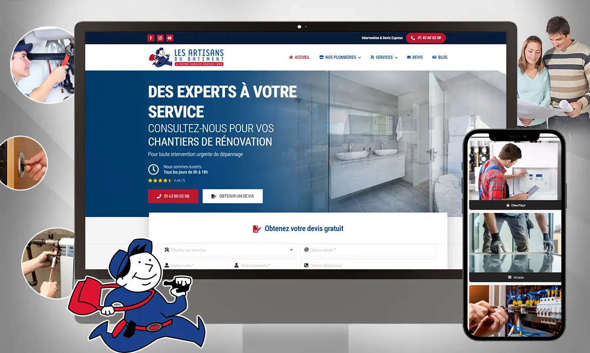 Website creation LADB Company renovation & plumbing